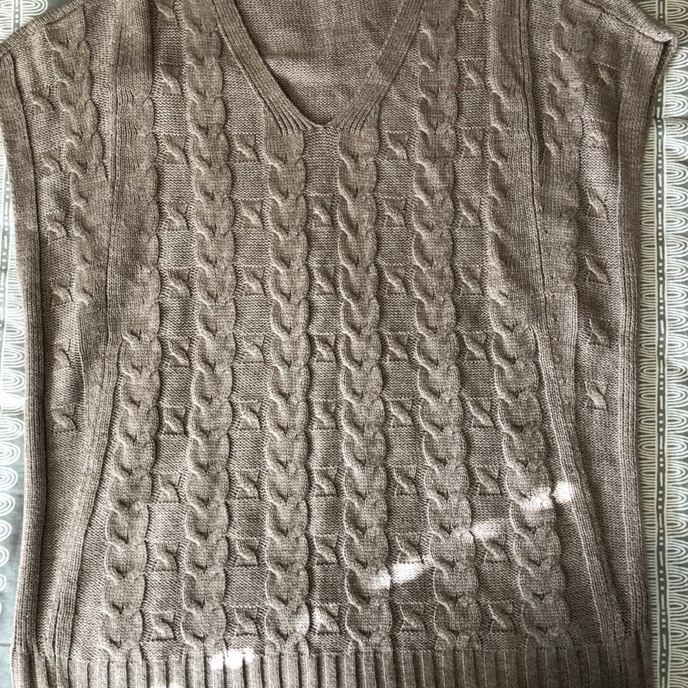 Brown Poncho Sweater